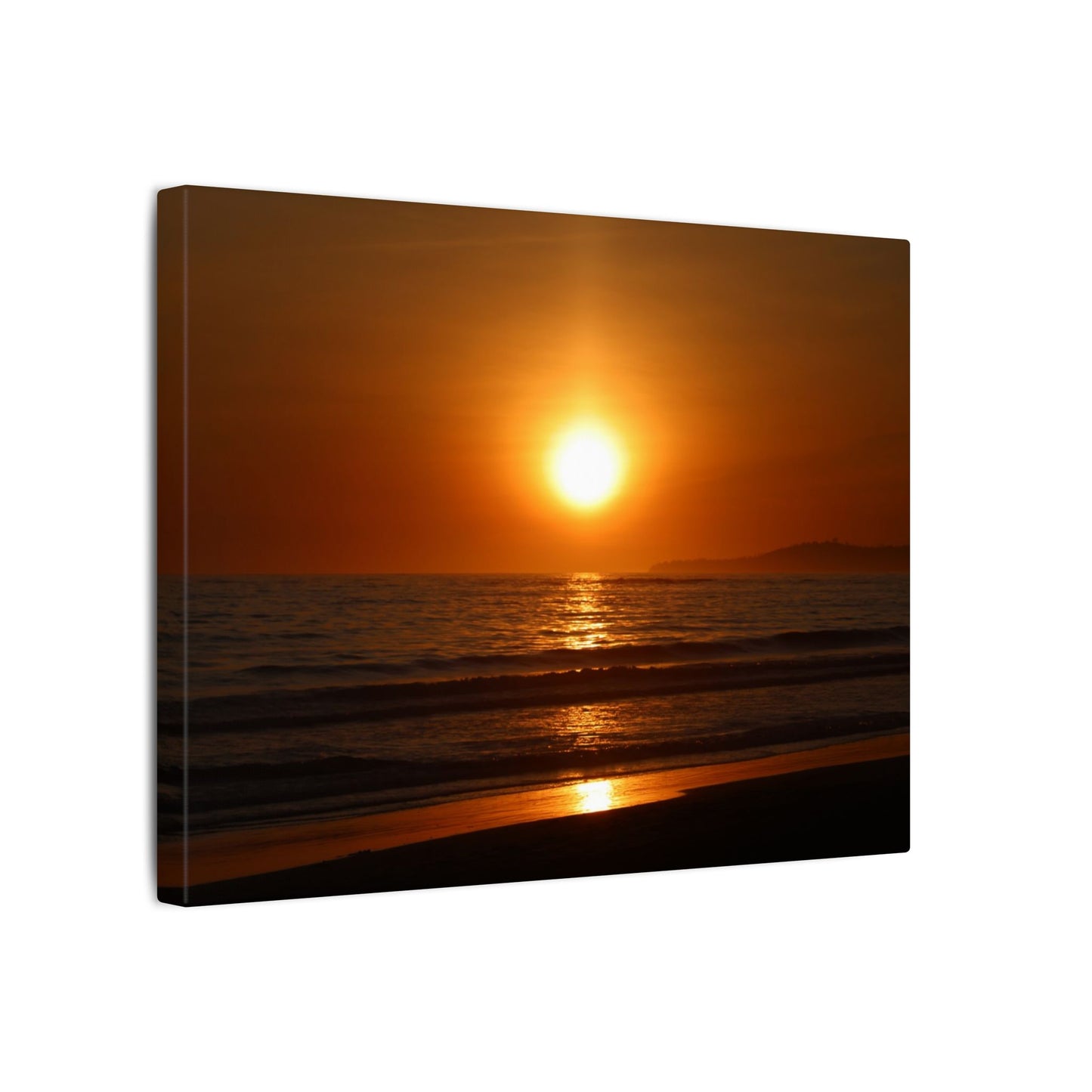 Dusk Beach Wall Art Canvas
