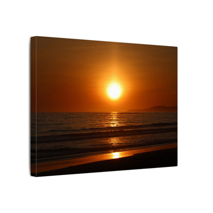 Dusk Beach Wall Art Canvas