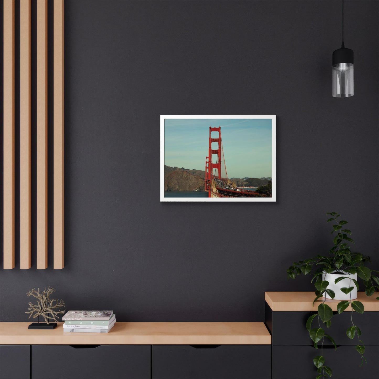 Golden Gate Bridge San Francisco Wall Art, Framed