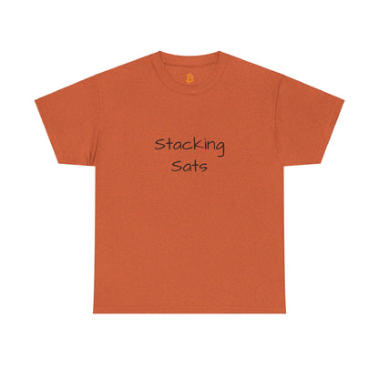 Stacking Sats Bitcoin Cotton Tee