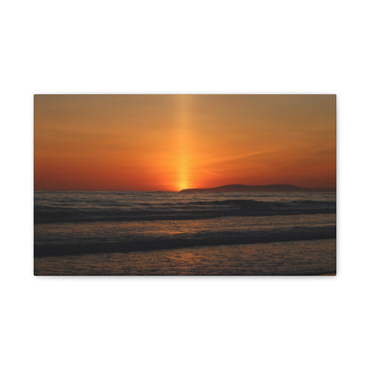 Beaming Sunset Wall Art Canvas