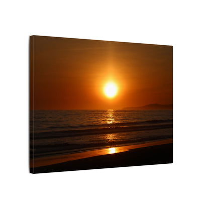 Dusk Beach Wall Art Canvas