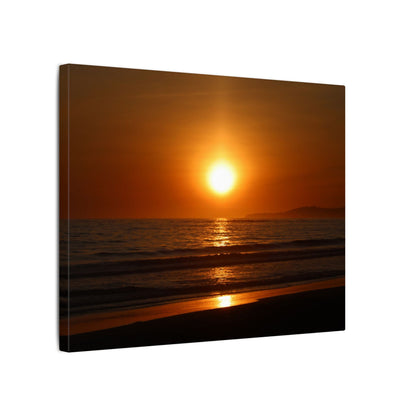Dusk Beach Wall Art Canvas