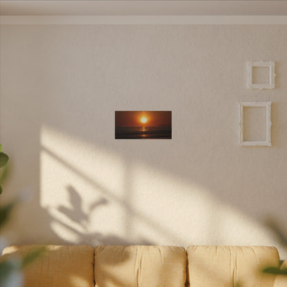 Dusk Beach Wall Art Canvas