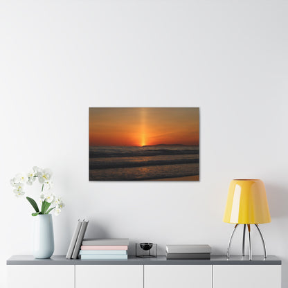 Beaming Sunset Wall Art Canvas