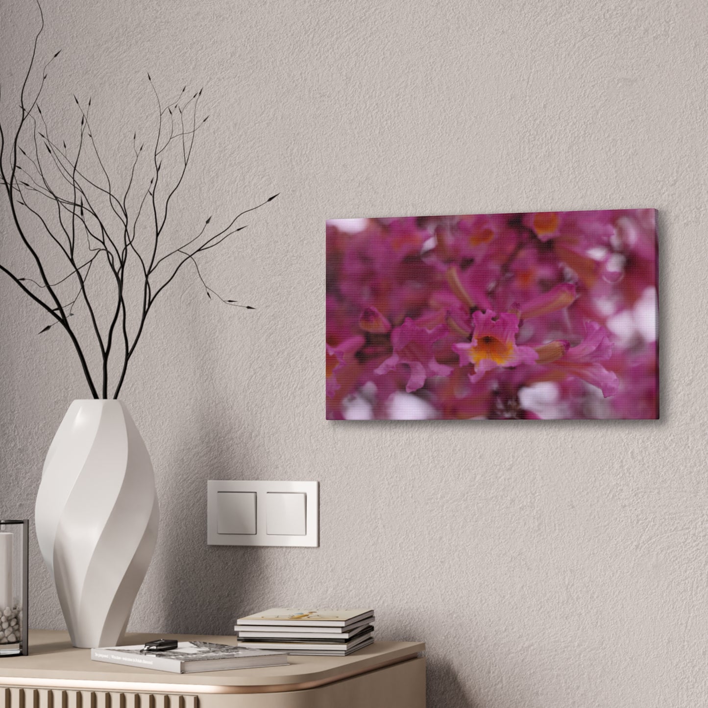 Pink Jacaranda Macro - Wall Canvas