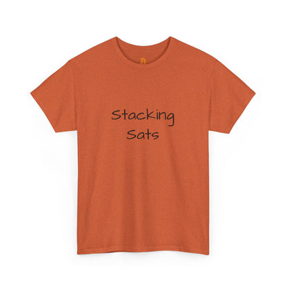 Stacking Sats Bitcoin Cotton Tee