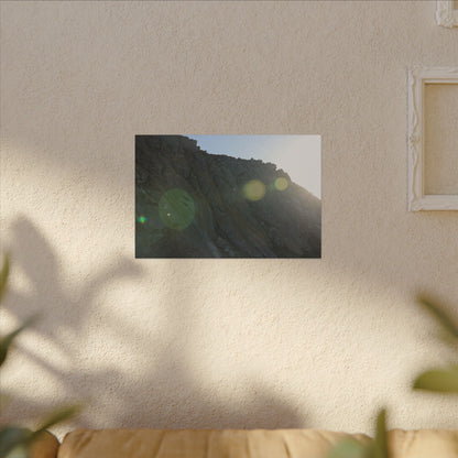 Morro Rock Sun Flare Wall Canvas