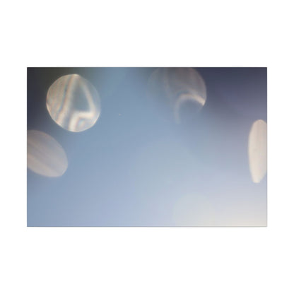 Galactic Orbs of Light Wall Art Canvas