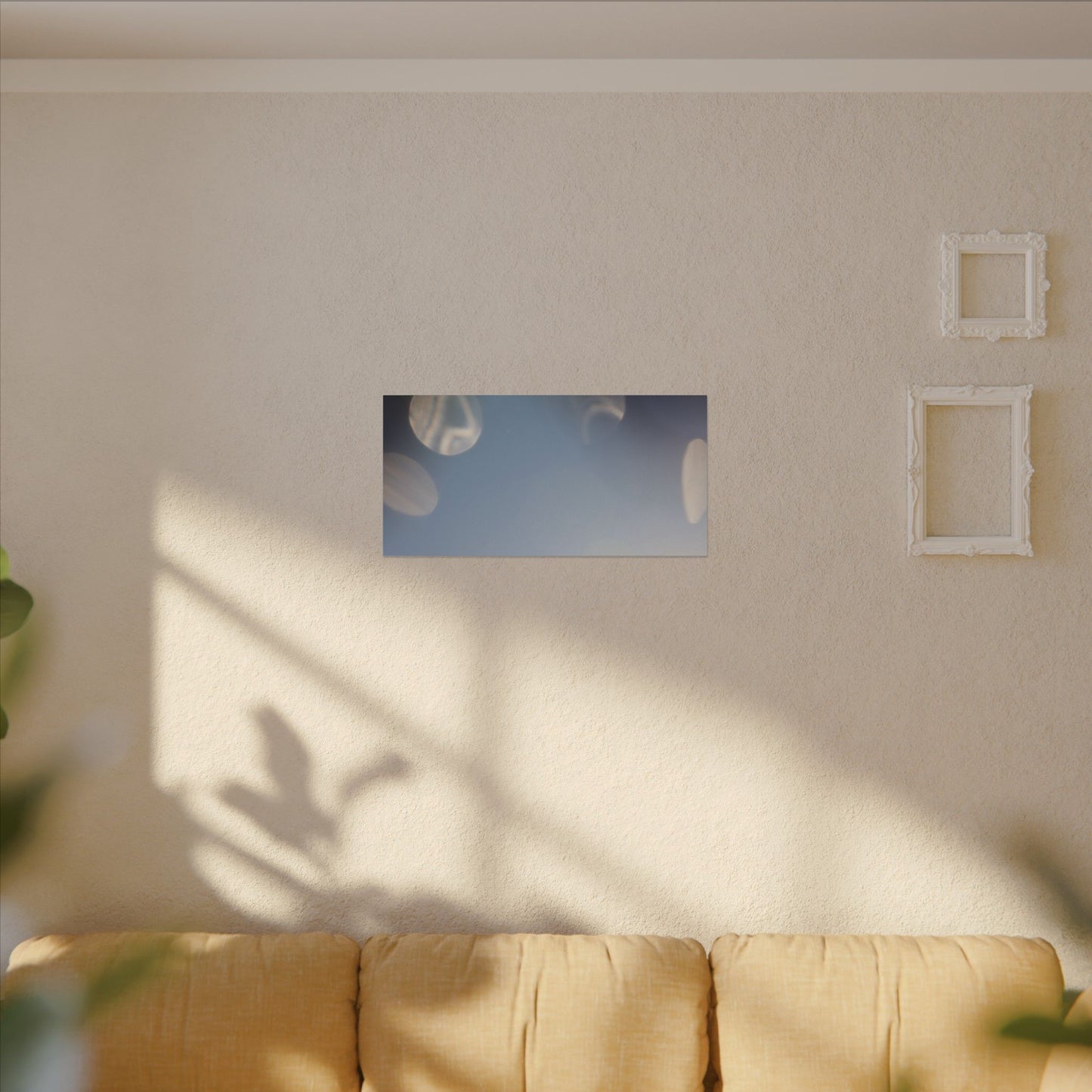 Galactic Orbs of Light Wall Art Canvas