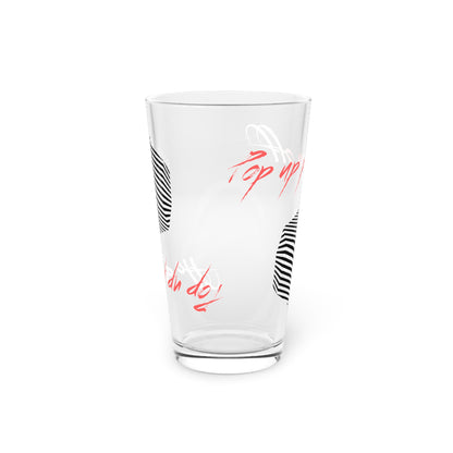 Pop Up Pop Off Pint Glass, 16oz