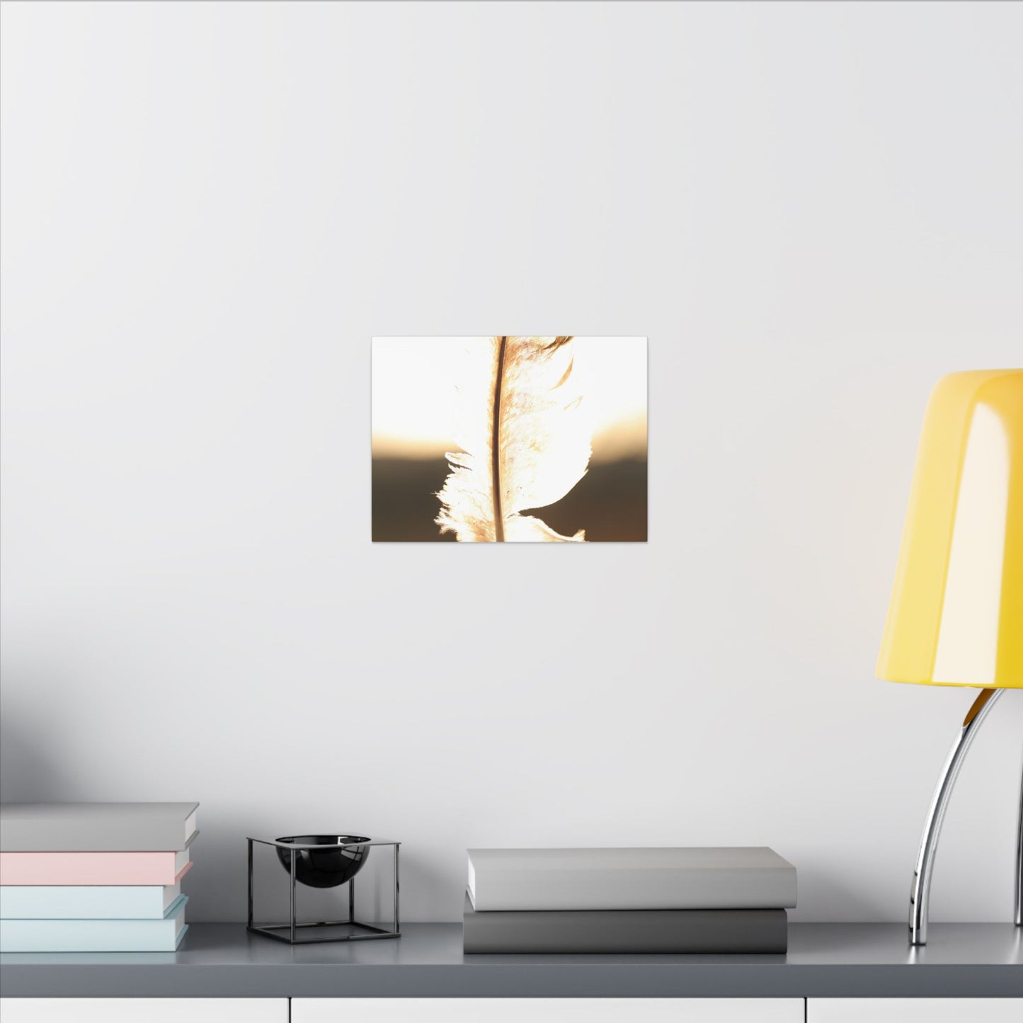 Feather in the Sun Wall Art Canvas