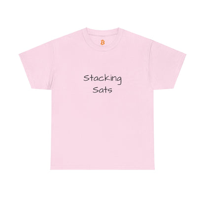 Stacking Sats Bitcoin Cotton Tee