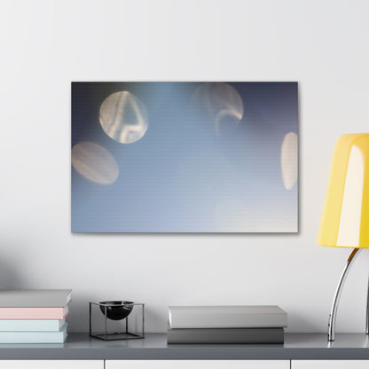 Galactic Orbs of Light Wall Art Canvas