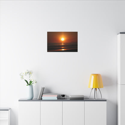 Dusk Beach Wall Art Canvas