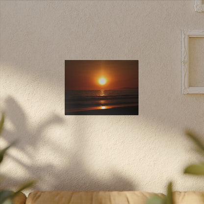 Dusk Beach Wall Art Canvas