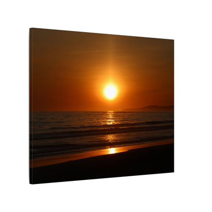 Dusk Beach Wall Art Canvas