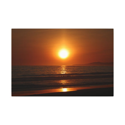 Dusk Beach Wall Art Canvas