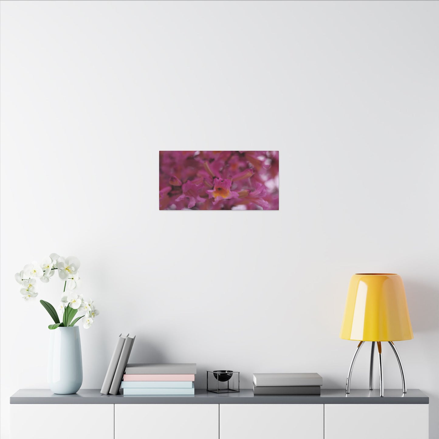 Pink Jacaranda Macro Wall Art Canvas