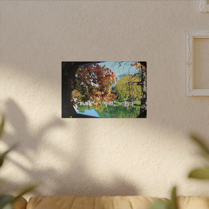 Fall Through the Window Wall Art Canvas