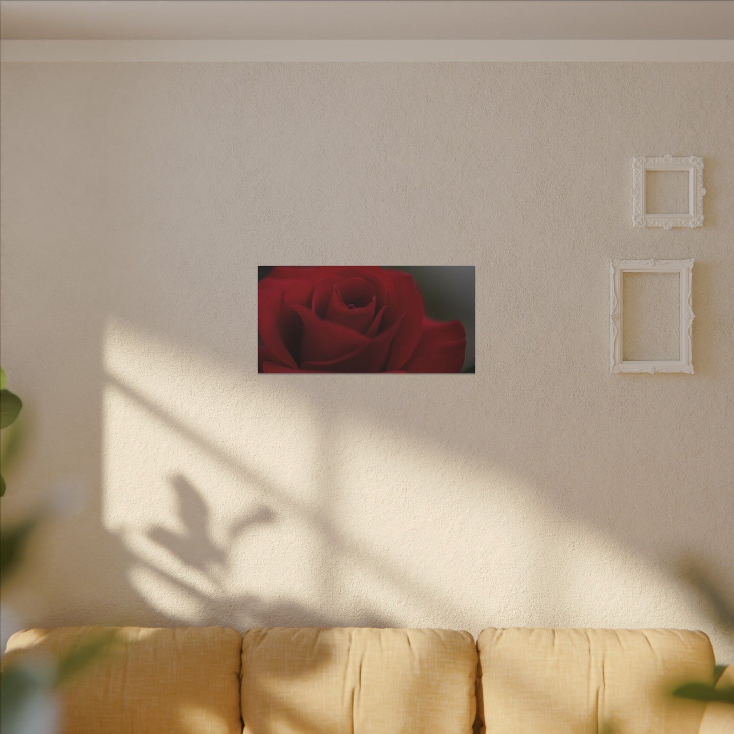 Red Rush Rose Wall Art Canvas