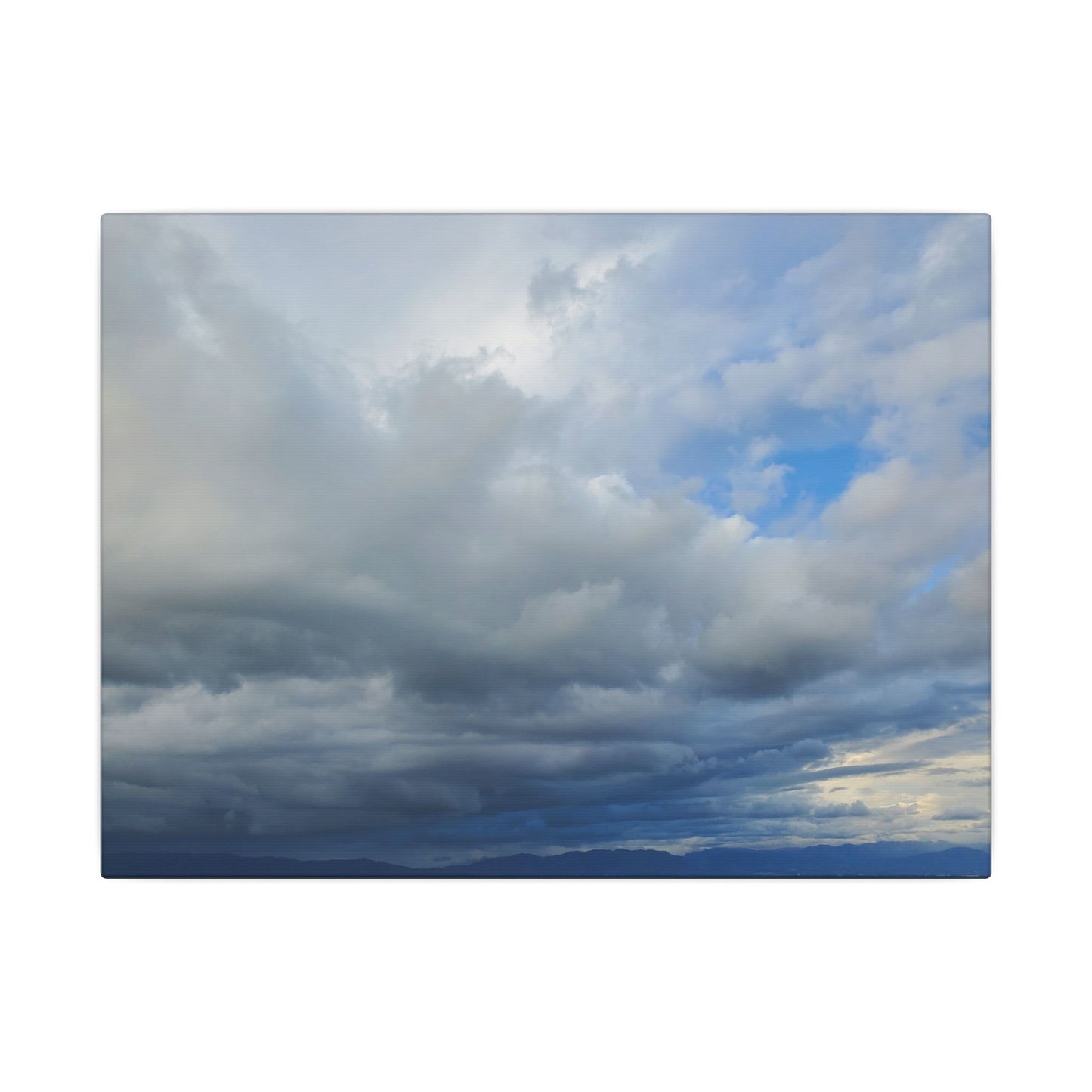 Stormy Blue Sky Wall Art Canvas