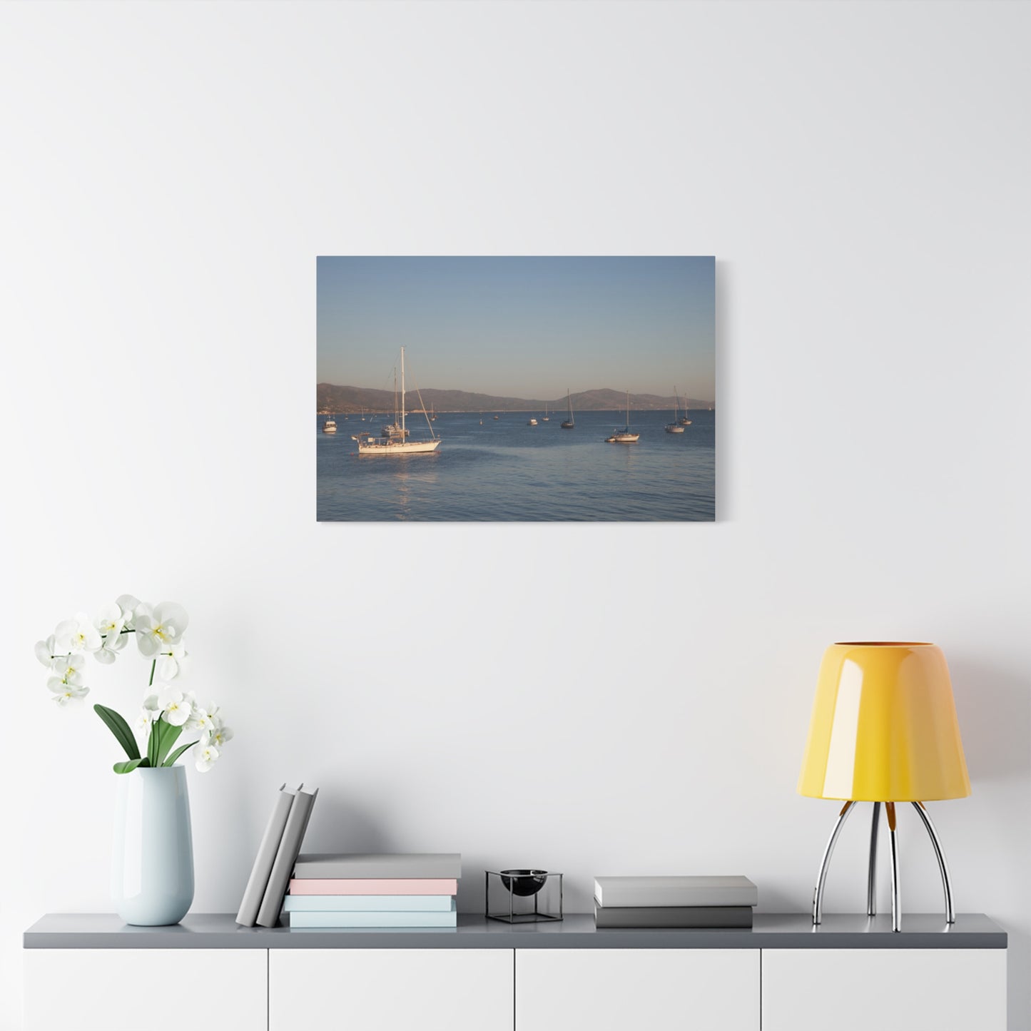 Peace and Sailboats Wall Art Canvas