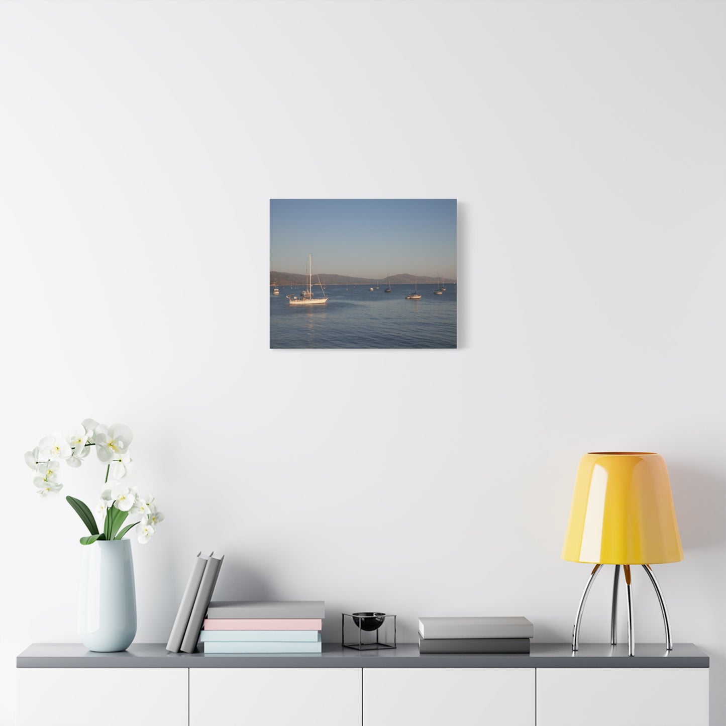Peace and Sailboats Wall Art Canvas