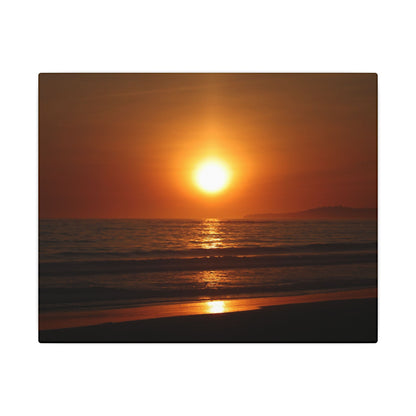 Dusk Beach Wall Art Canvas