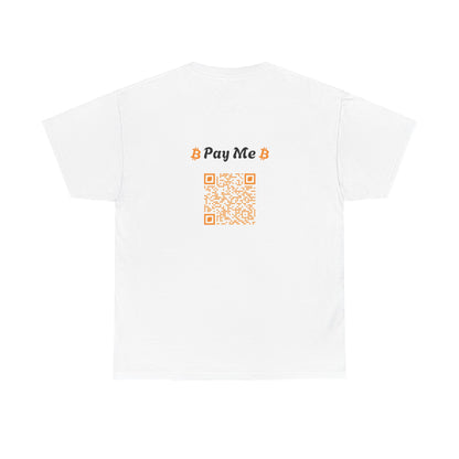 I Heart BTC Pay Me Bitcoin Cotton Tee