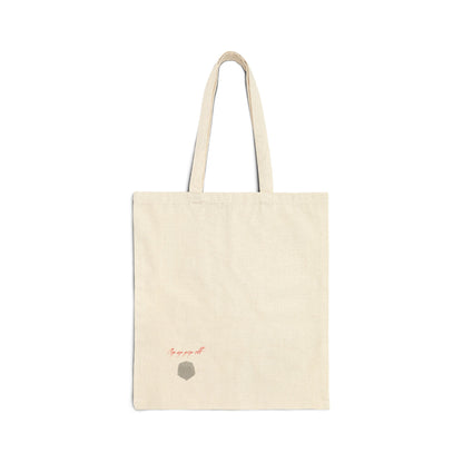 Pink Hibiscus Cotton Canvas Tote Bag