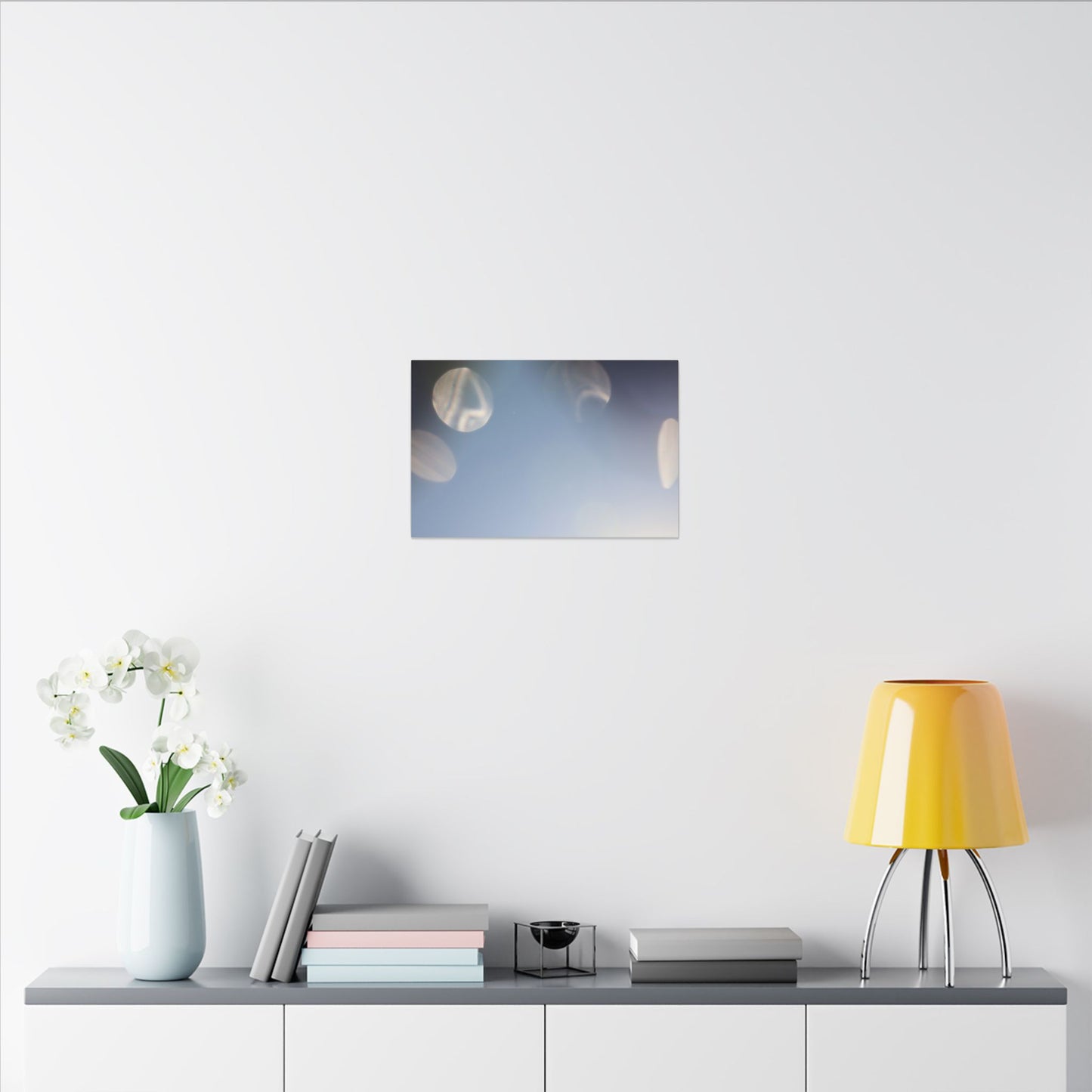 Galactic Orbs of Light Wall Art Canvas