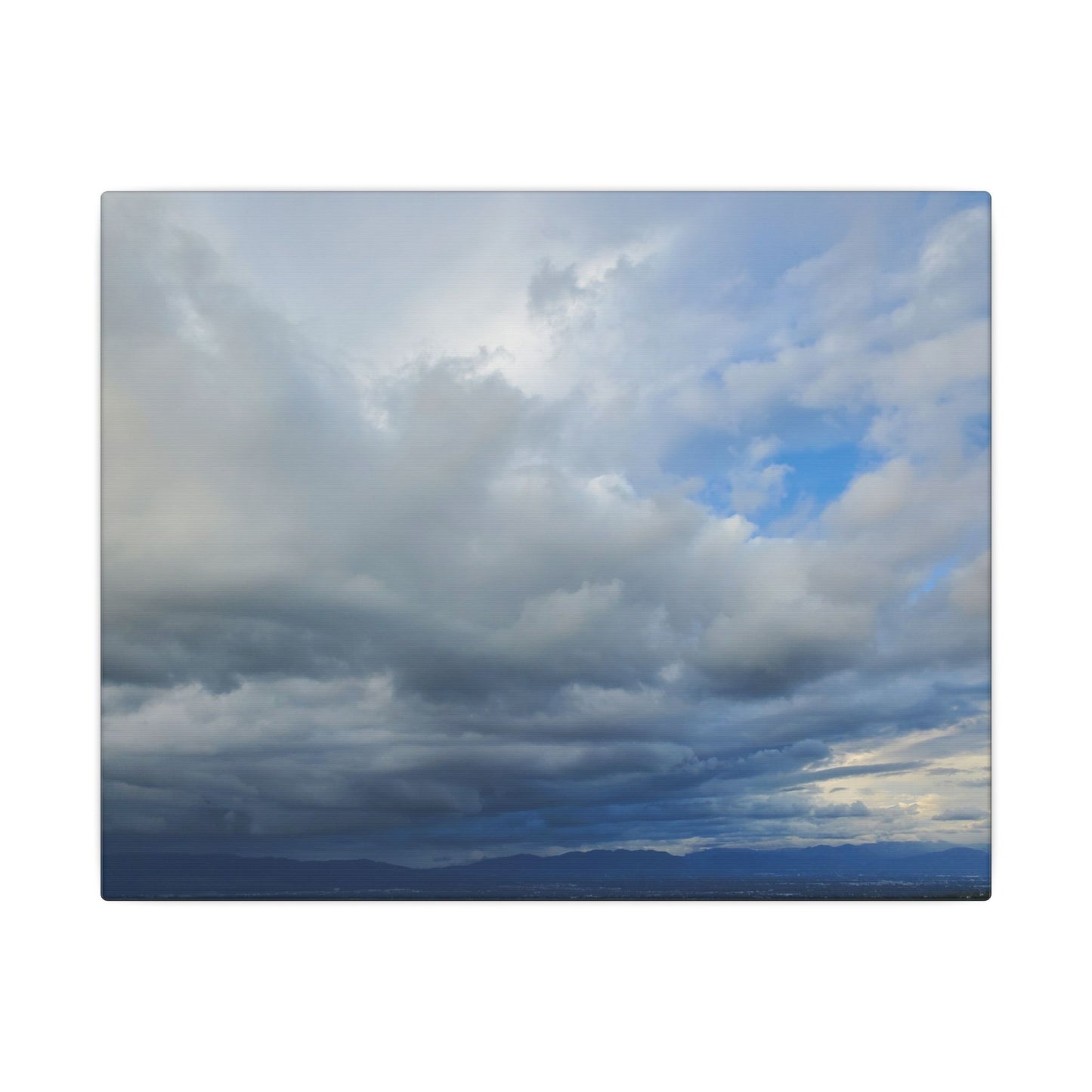 Stormy Blue Sky Wall Art Canvas