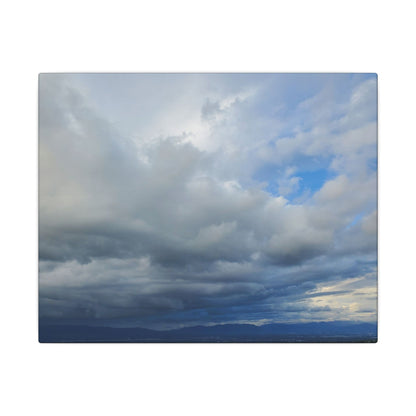 Stormy Blue Sky Wall Art Canvas