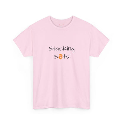 Stacking Sats Bitcoin Cotton Tee