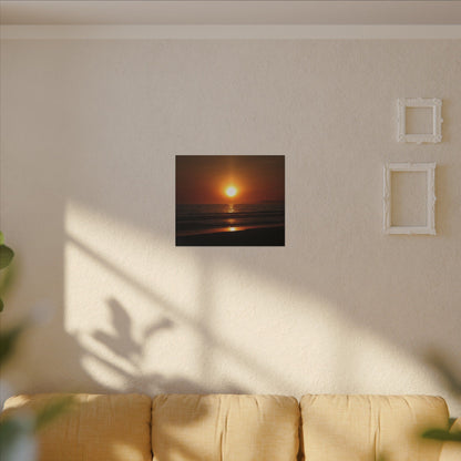 Dusk Beach Wall Art Canvas