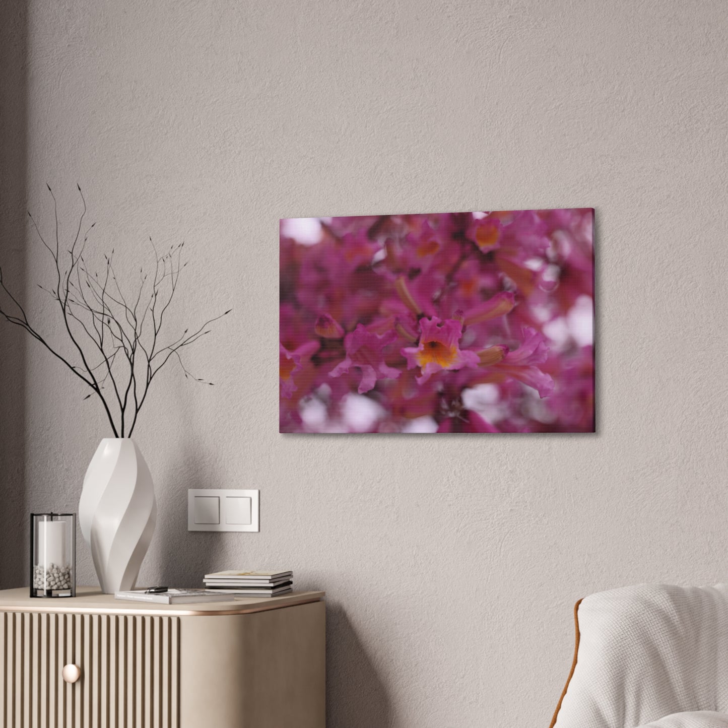 Pink Jacaranda Macro - Wall Canvas