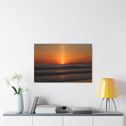 Beaming Sunset Wall Art Canvas