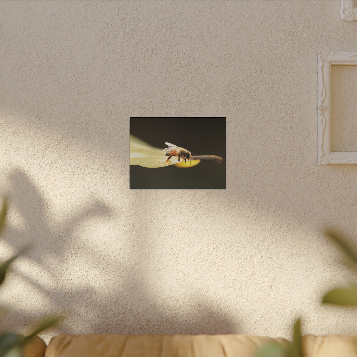 Honey Bee Glow Wall Art Canvas
