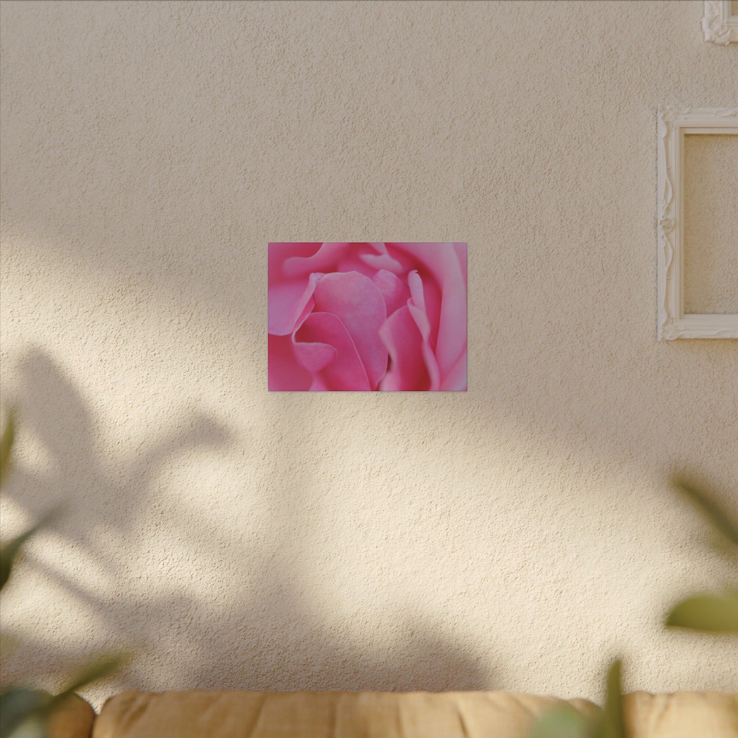 Voluptuous Pink Rose Wall Art Canvas