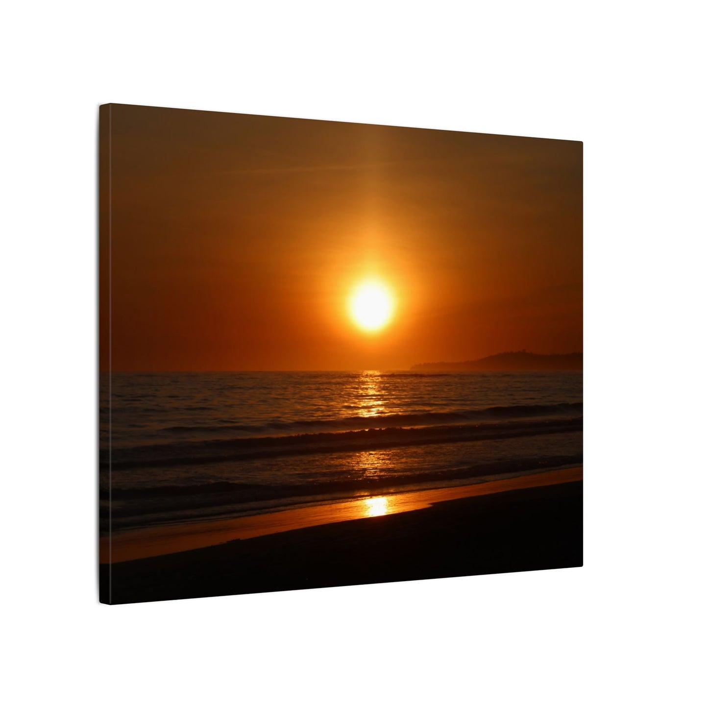 Dusk Beach Wall Art Canvas