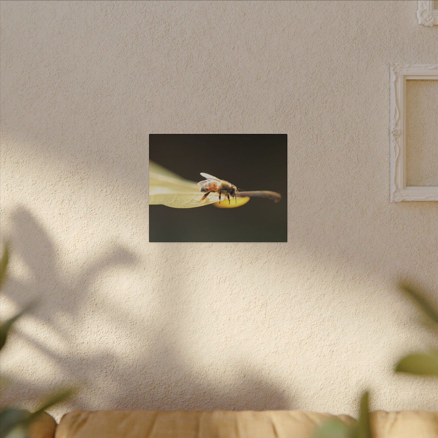 Honey Bee Glow Wall Art Canvas