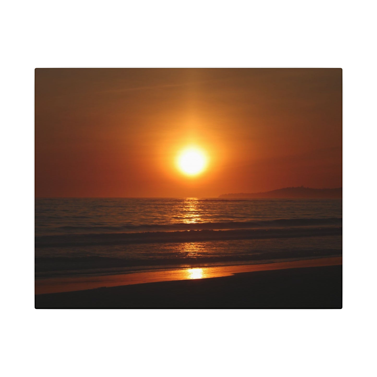 Dusk Beach Wall Art Canvas