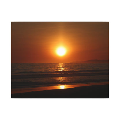 Dusk Beach Wall Art Canvas