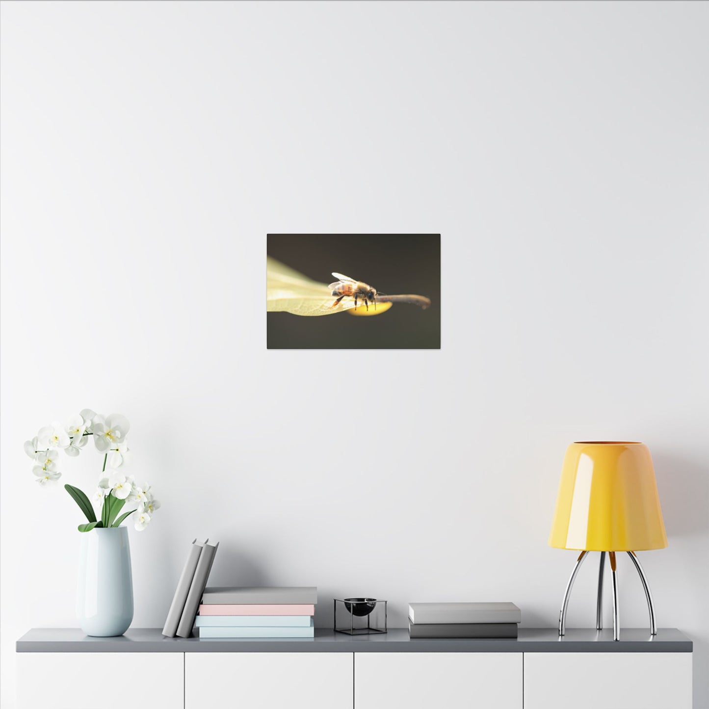Honey Bee Glow Wall Art Canvas