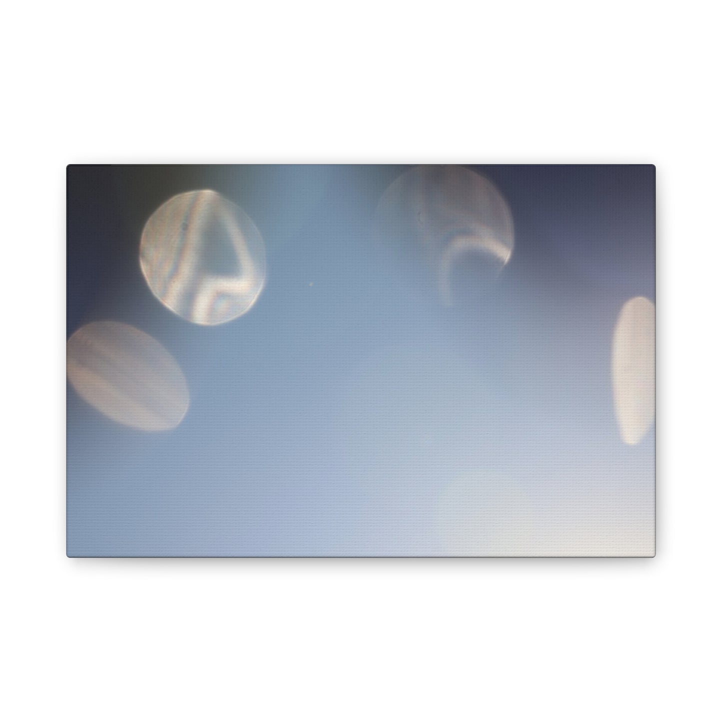 Galactic Orbs of Light Wall Art Canvas