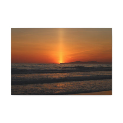 Beaming Sunset Wall Art Canvas