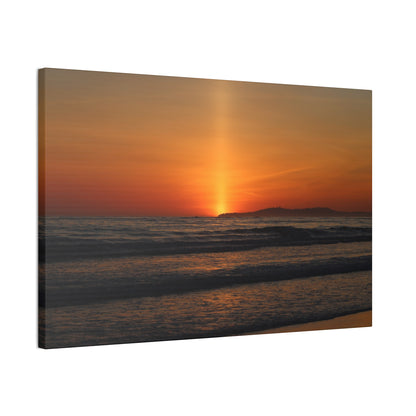Beaming Sunset Wall Art Canvas