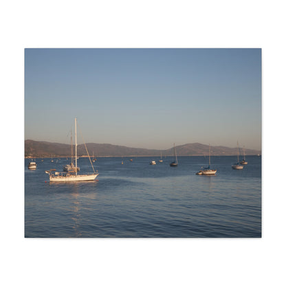 Peace and Sailboats Wall Art Canvas