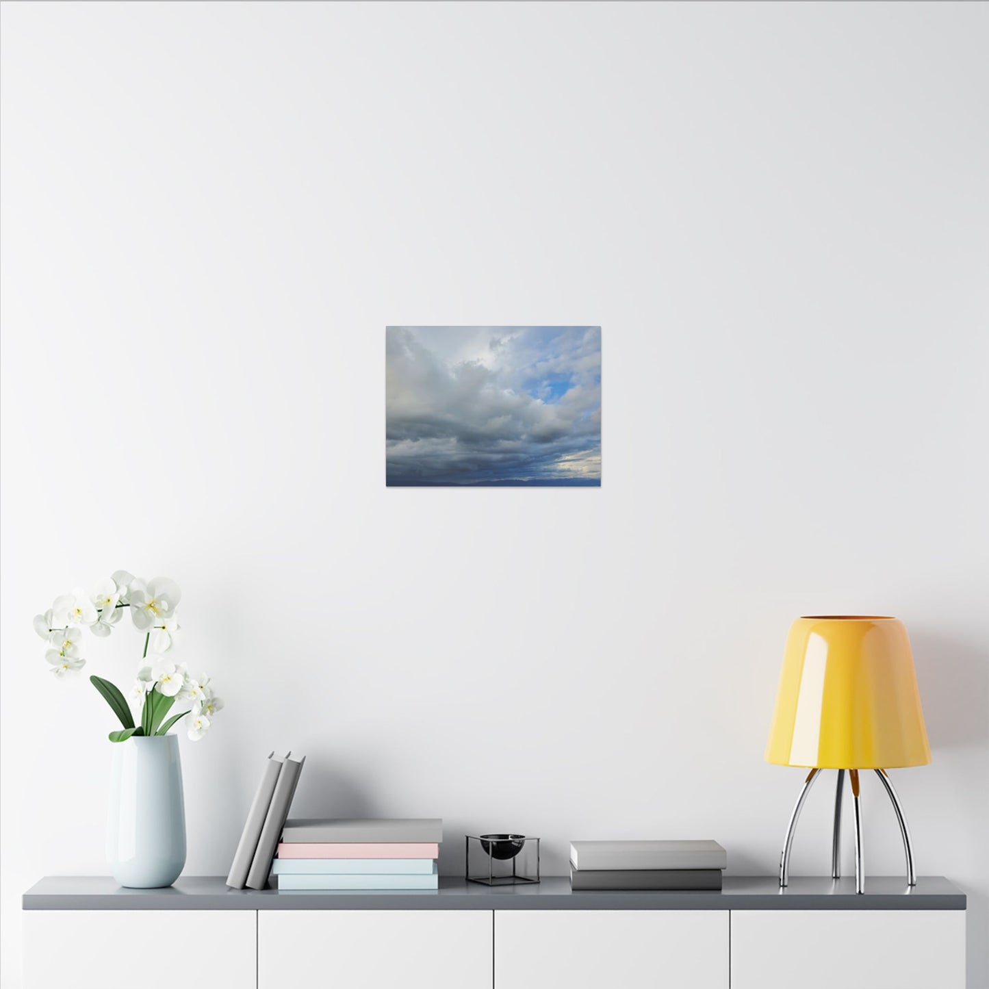Stormy Blue Sky Wall Art Canvas